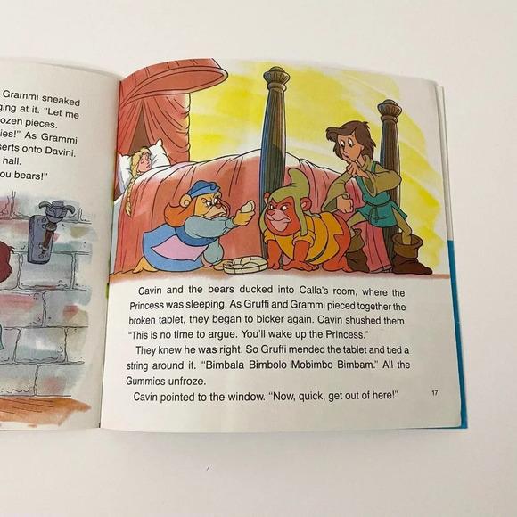 1985 Disneys Gummi Bears Gummies To The  Rescue Read Along Book Only No Record - Picture 16 of 16